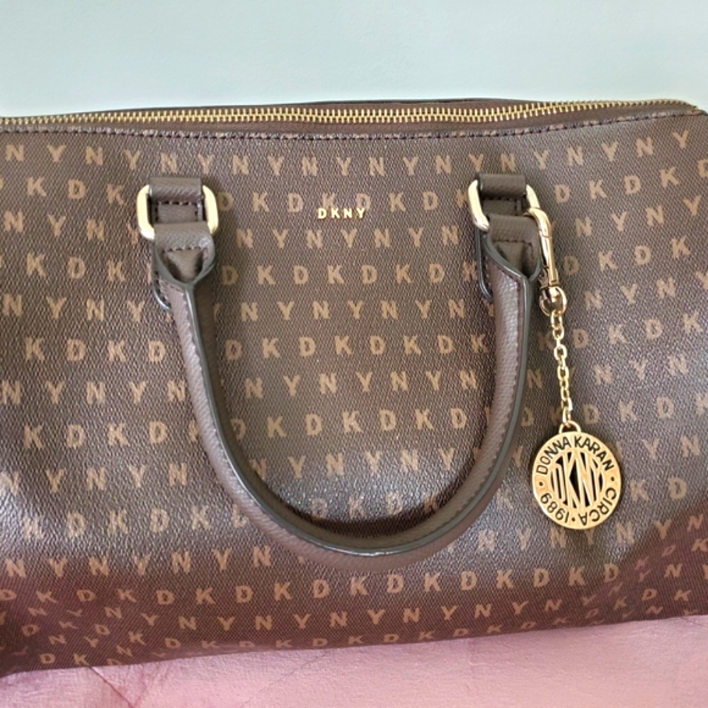 DKNY Brown Monogram Handbag